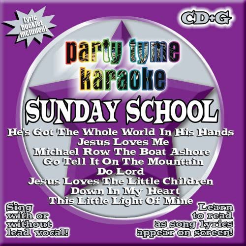 Book Cover Party Tyme Karaoke - Sunday School (8+8-song CD+G)