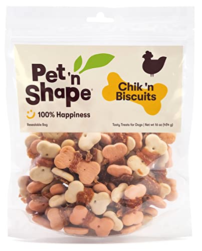 Book Cover Pet 'n Shape Chik 'n Wrapped Biscuits – Jerky Dog Treats - 1 Pound