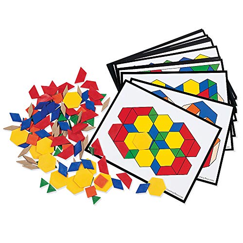 Book Cover Learning Resources Pattern Block Activity Set