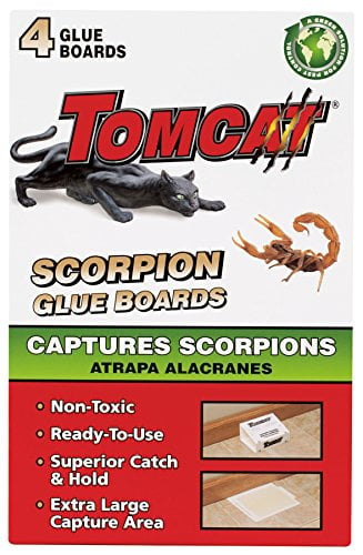 Book Cover Tomcat Scorpion Glue Board, 1 Pack of 4 Glue Boards