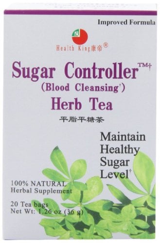 Book Cover Health King Sugar Controller Herb Tea, Teabags, 20 Count Box