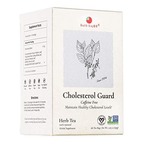 Book Cover Health King Cholesterol Guard Herb Tea, Teabags, 20 Count Box