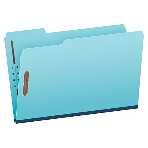 Book Cover Pendaflex Pressboard Fastener Folders, Legal Size, Light Blue, 1