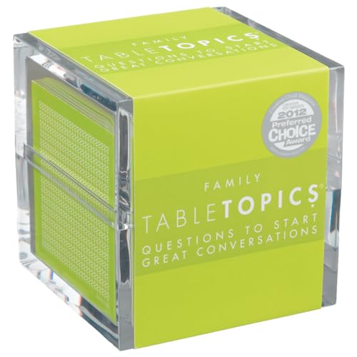 Book Cover TableTopics Family - 135 Conversation Starter Cards for Family Game Night, Family Mealtime, Building Parent-child Relationships, and Family Bonding, Bond Together with Table Topics Game