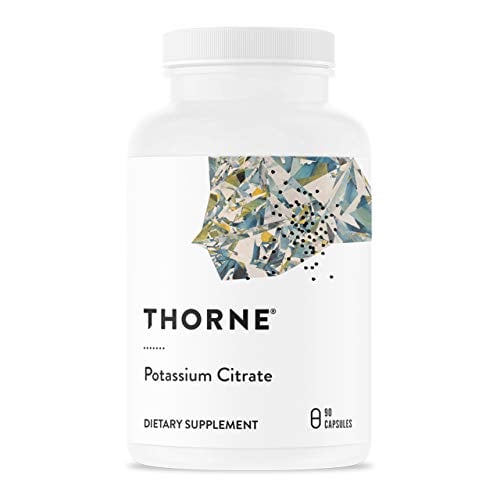 Book Cover Thorne Potassium Citrate - Highly-Absorbable Potassium Supplement for Kidney, Heart, and Skeletal Support - 90 Capsules
