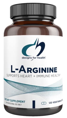 Book Cover Designs for Health L-Arginine 750mg - Vegetarian Amino Acid Supplement + Nitric Oxide Precursor - Promotes Heart + Immune Health (120 Veg Capsules)