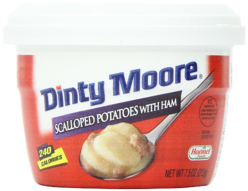 Book Cover Dinty Moore Scalloped Potatoes with Ham, 7.5-Ounce Microwavable Bowls (Pack of 12)