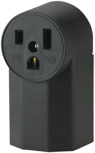 Book Cover The Eaton WD1252 2-Pole 3-Wire 50-Amp 125-Volt Surface Mount Power Receptacle, Black,Original Version,Small