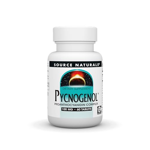 Book Cover Source Naturals Pycnogenol 100 mg Proanthocyanidin Complex - 60 Tablets
