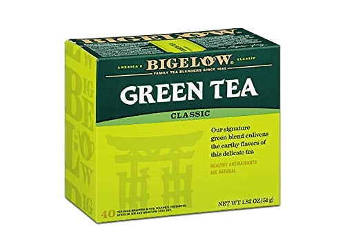 Book Cover Bigelow Classic Green Tea Bags 40-Count Boxes (Pack of 6), 240 Tea Bags Total Caffeinated Individual Green Tea Bags, for Hot Tea or Iced Tea, Drink Plain or Sweetened with Honey or Sugar