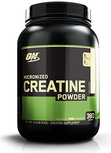 Book Cover Optimum Nutrition Micronized Creatine Monohydrate Powder, Unflavored, Keto Friendly, 380 Servings