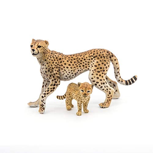 Book Cover Papo Wild Animal Kingdom Figure, Cheetah with Cub