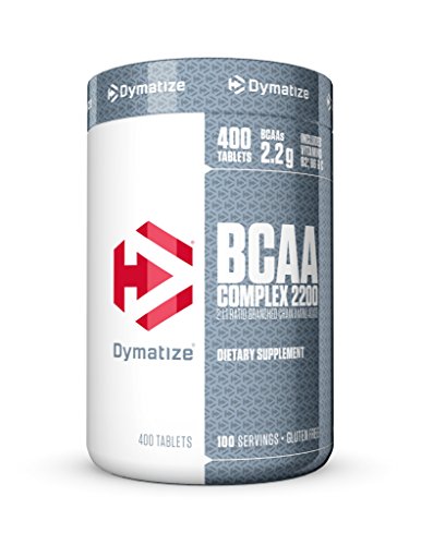 Book Cover Dymatize BCAA Complex 2200, Promotes Muscle Regeneration, Time Released Aminos, 400 Tablets
