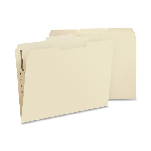 Book Cover Smead Fastener File Folder, 1 Fastener, Reinforced 1/3-Cut Tab, Letter Size, Manila, 50 per Box (14534)