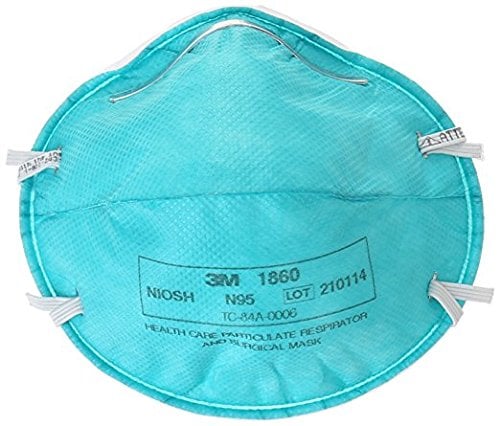 Book Cover 3M 1860S Particulate Respirator and Surgical Mask, Small, Box of 20