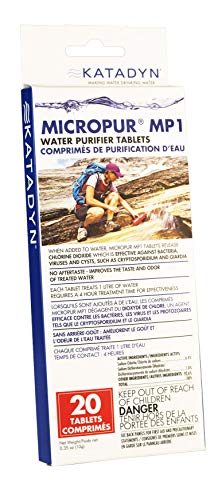 Book Cover Katadyn Micropur MP1 Purification Tablets (20 count)