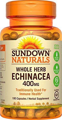 Book Cover Sundown Echinacea Whole Herb 400 mg, 100 Capsules