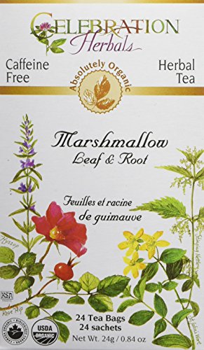 Book Cover CELEBRATION HERBALS Marshmallow Leaf & Root Organic 24 Bag, 0.02 Pound