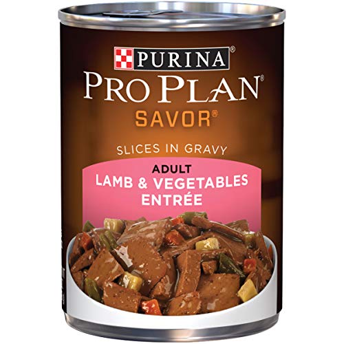 Book Cover Purina Pro Plan Gravy Wet Dog Food, SAVOR Lamb & Vegetables Entree - (12) 13 oz. Cans