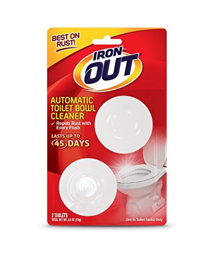 Book Cover Iron OUT Automatic Toilet Bowl Cleaner, 2 Tablets