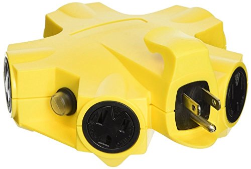 Book Cover Yellow Jacket 27362 Outdoor 15-Amp Power Adapter With 5 Outlets (Yellow)