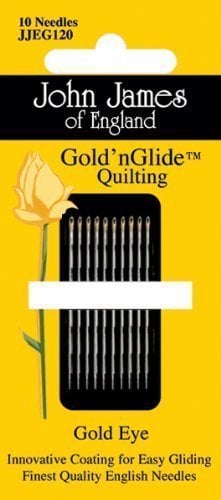 Book Cover John James Gold'n Glide Quilting Needles-Size 9
