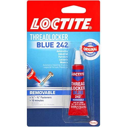 Book Cover Henkel 209728 Loctite Heavy Duty Threadlocker, 0.2 oz, Blue 242, Single Thread Locking Adhesive, 0.2 Fl. Oz (Pack of 1), 2