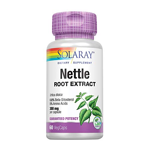 Book Cover Solaray Nettle Root Extract Supplement, 300mg, 60 Count