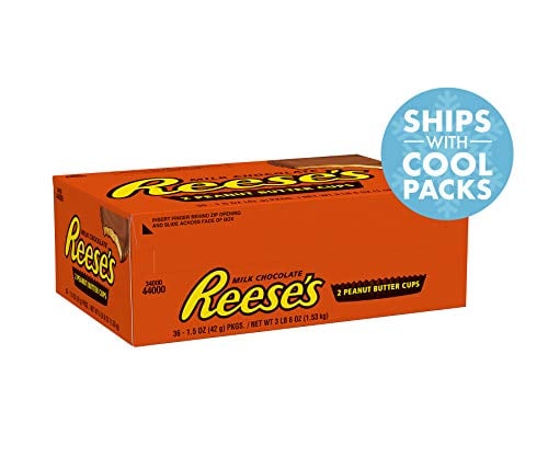 Book Cover Reese's Peanut Butter Cups Candy, Chocolate 1.5 oz Packages (Pack of 36)