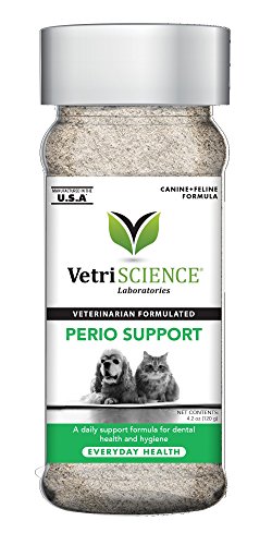 Book Cover VETRISCIENCE Laboratories- Perio Support, Dental Health Powder for Cats and Dogs, 4.2oz
