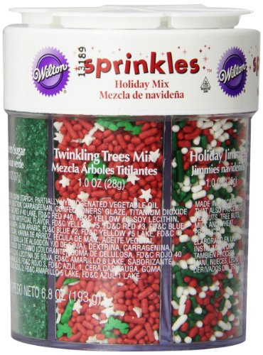 Book Cover Wilton Holiday Sprinkles Assortment, 6.8 oz.