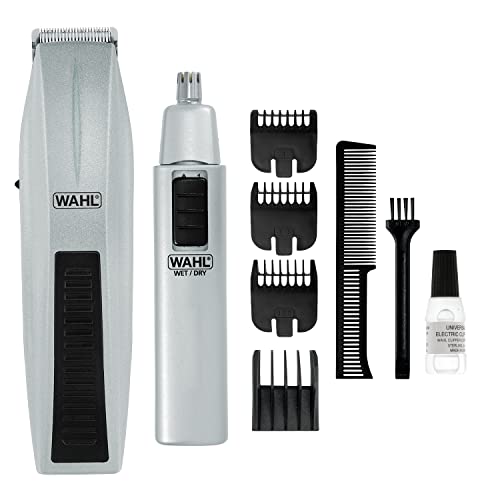 Book Cover Wahl Mustache and Beard Trimmer with Precision Ground Blades and 8 Different Trimming Lengths - Model 5537-420