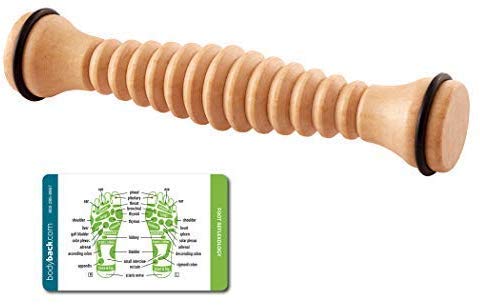 Book Cover Body Back Company's Wood Foot Roller Natural Pain Relief Ideal for Plantar Fasciitis, Heel Spurs & Arch Pain