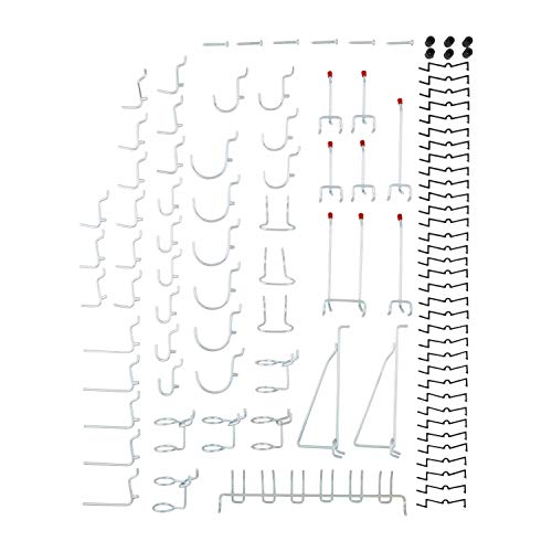 Book Cover National Hardware S819-841 CD8377 51 Piece Peg Board Hook Kit in Zinc,51-Piece kit