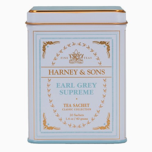 Book Cover Harney & Sons Earl Grey Supreme, Black Tea, 20 Sachets