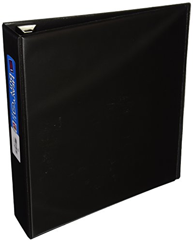Book Cover Avery Heavy-Duty Binder with 2-Inch One Touch EZD Ring, Black (79982)