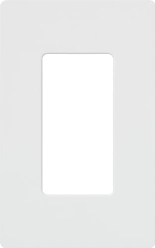 Book Cover Lutron CW-1-WH-96 Claro 1-Gang Wallplate (96 Pack), White