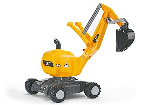 Book Cover rolly toys CAT Construction Ride-On: 360-Degree Excavator/Shovel Digger, Youth Ages 3+ , Yellow
