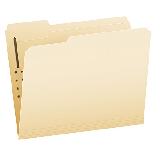 Book Cover Pendaflex Manila Fastener Folders, Letter Size, 1 Fastener, 1/3 Cut, 50/BX (FM210)