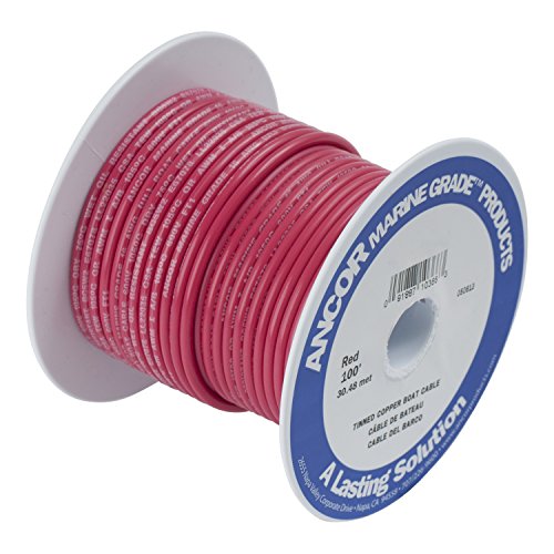 Book Cover Ancor Marine Grade Primary Wire and Battery Cable (Red, 100 Feet, 14 AWG)