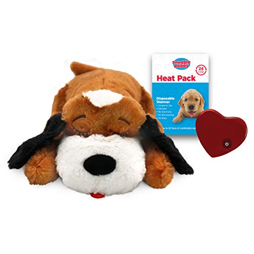 Book Cover SmartPetLove Snuggle Puppy Behavioral Aid Toy, Brown and White