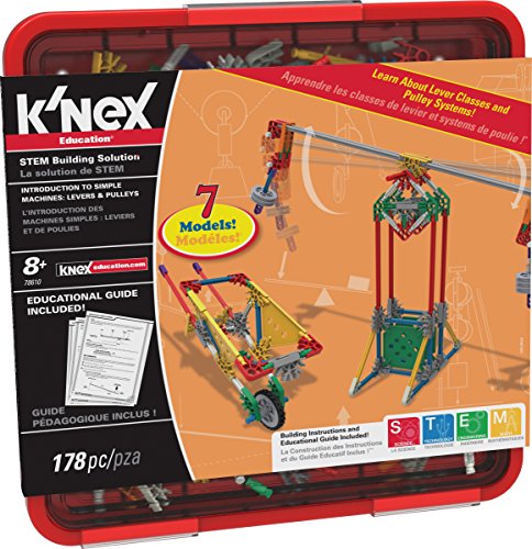 Book Cover K'NEX Education - Intro to Simple Machines: Levers and Pulleys Set – 178 Pieces – For Grades 3-5 – Construction Education Toy