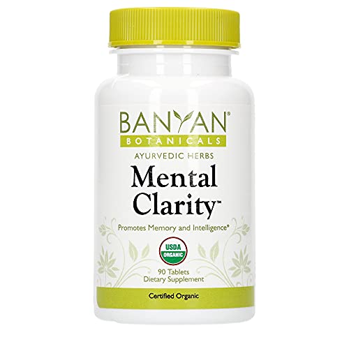 Book Cover Banyan Botanicals Mental Clarity - USDA Organic - 90 Tablets - Promotes Memory, Focus, & Concentration*
