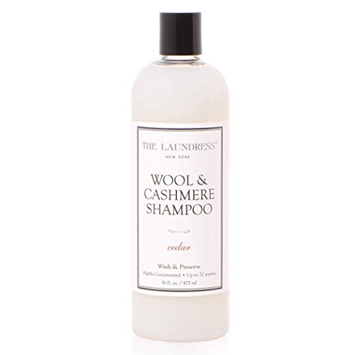 Book Cover The Laundress New York - Wool & Cashmere Shampoo, Allergen-Free, Adds Scent & Removes Odor, Scented, 32 washes, White, Cedar, 16 Oz