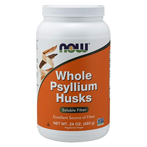 Book Cover NOW Supplements, Whole Psyllium Husks, 24-Ounce
