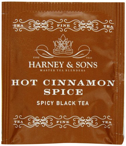 Book Cover Harney & Sons Hot Cinnamon Spice Tea, 50 Tea Bags