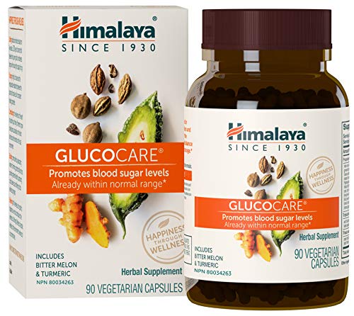 Book Cover Himalaya GlucoCare/Diabecon with Bitter Melon and Gymnema for Blood Sugar Support, 90 Capsules, 626 mg