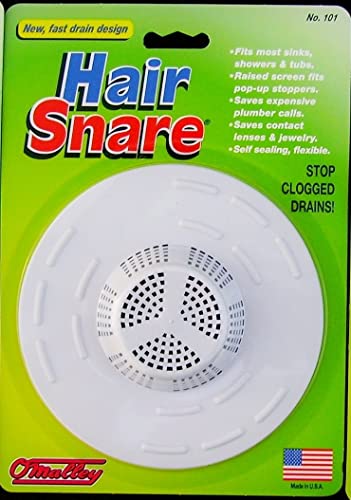 Book Cover Hair Snare Drain Cover Universal - White