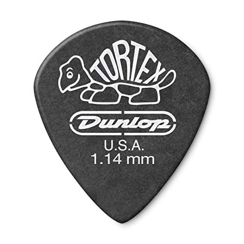 Book Cover Dunlop 482P1.14 Tortex Pitch Black Jazz III, 1.14mm, 12/Player's Pack