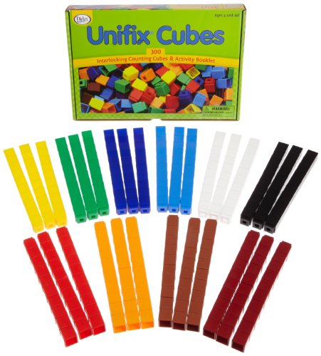 Book Cover Unifix Cubes - Package of 300 - 10 Colors